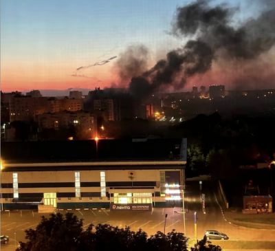 Українські БпЛА атакували нафтобазу в Анапі, вибухи і пожежі в Бєлгороді
